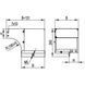 Left-hand external vertical transition bend DKC CDSS 90&deg; base 100 mm, height 80 mm, Sendzimir hot-dip galvanized