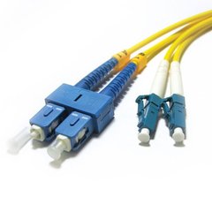 Optical patch cord SC/UPC-LC/UPC, SM, 15m, Duplex UPC-15SCLC(SM)D(ON)