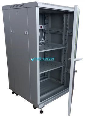 Photo of Floor cabinet 30U, 19&rdquo;, 600x800 (W*D), collapsible, Hypernet FNC8-30U-FLAT-AC &ndash; buy online with delivery across Ukraine at Net-server