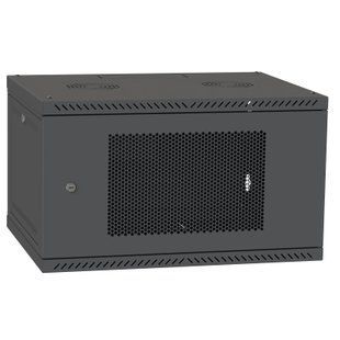 Фото Серверна шафа IP 19" 6U 600x450 розбірна, перфорована, чорна &ndash; купити з доставкою по Україні в інтернет-магазині Net-server