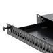Патч-панель 24 порти SC-Simplex/LC-Duplex/E2000, порожня, 1U, чорна UA-FOPE24SCS-B