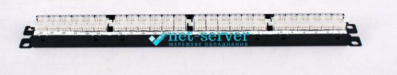 Мережева патч-панель 19", 24 порти,1U, cat.5e, UTP, Panduit NetKey NK5EPPG24Y