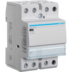 Modular silent contactor, 3N.O., AC1/AC7a 40A, Ucontrol.=230V 50/60Hz, width 3M ESC340