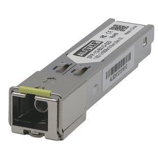 Фото Оптический SFP-модуль 1G 1000BASE-BX BiDi WDM для одномодового волокна, разъём SC, дальность 20 км, TX1550/RX1310 нм, DDM ALISTAR SFP-1G-BX-D-S20 &ndash; купить с доставкой по Украине в интернет-магазине Net-server