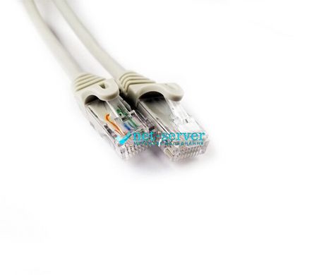 Патч-корд 1м UTP, cat.6, RJ45, медь, серый WT-2331B-1m