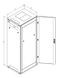 Server floor cabinet 19" 42U, 1970x800x1200mm (H*W*D) Triton, RMA-42-A82-CAX-A1