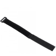 Velcro clamp 500x20 mm, with plastic ring 10 pcs black RTH-2050BKZ(10)-E5