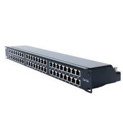 Network patch panel 19", 48 ports, 1U, cat.5e, STP, Kingda KD-PP67-STP-C5E-48P