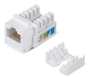 Фото Модуль Keystone RJ-45, UTP, сat.6A, неекранований, Hypernet KJ-KUTP6 &ndash; купити з доставкою по Україні в інтернет-магазині Net-server