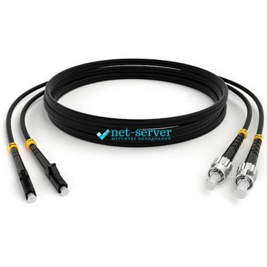 Optical patch cord FC/UPC-LC/UPC, OM2, 5m, Duplex black