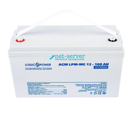 Фото Аккумулятор мультигелевый AGM LogicPower LPM-MG 12 100 AH &ndash; купить с доставкой по Украине в интернет-магазине Net-server