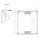 Wall-mounted server cabinet 19", 18U, 907&times;600&times;600 mm (H&times;W&times;D), knock-down, black, UA-MGSW1L186B