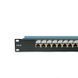 Мережева патч-панель 19", 16 портів, 1U, cat.6, FTP, Kingda 6PLDN-F16BK