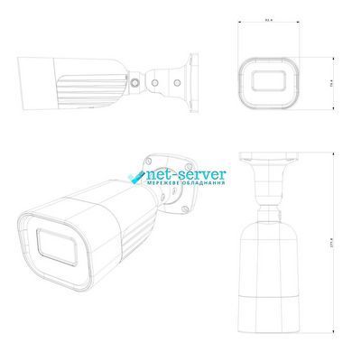 Фото IP-відеокамера 4 Мп Provision-ISR I6-340IPEN-MVF-V5 (2.8-12 мм) для відеоспостереження &ndash; купити з доставкою по Україні в інтернет-магазині Net-server