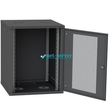 Photo of Server cabinet IP 19" 22U 600x450 collapsible, perforated, black &ndash; buy online with delivery across Ukraine at Net-server
