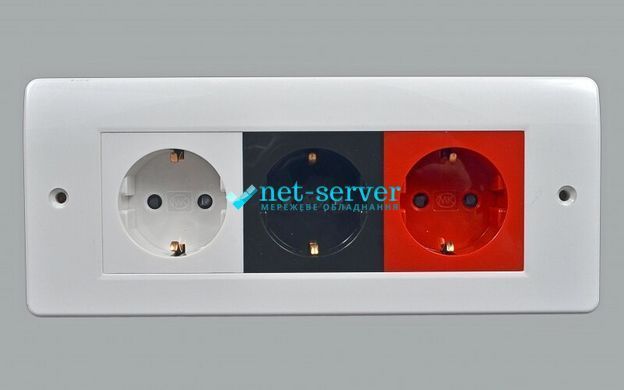 Photo of Frame for installation of 3 modules 50x50, 206x86 mm, white, MK K185 WHI &ndash; buy online with delivery across Ukraine at Net-server