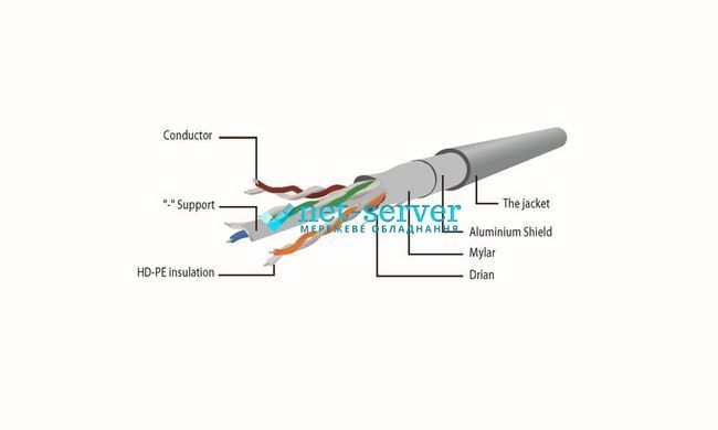 Photo of Cablexpert FTP Cat.6 patch cord, 2 m, molded, shielded RJ-45 8P8C network cable, 50u" connectors with lock, blue, PP6-2M/B &ndash; buy online with delivery across Ukraine at Net-server