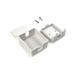 Wall socket 1&times;RJ45 for Keystone module, without module, WT-2404A