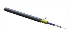 Fiber optic cable U-VQ(ZN)H, 4G50/125/900 CC (flat buffer), OM3, FREEDM®, diel. protection, Corning 004T8X-32188E2G