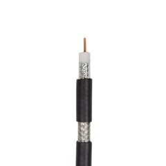 Коаксиальный кабель с питанием RG59 0,8 Cu+2x0,50 мм2 Econom черный 305 м Dialan