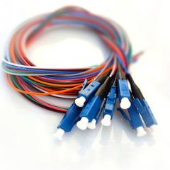 Set of colored pigtails LC/UPC, SM, 1.5m, 8 fibers PG-1.5LC(SM)(FW)E-K8