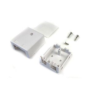 Фото Розетка наружная 2&times;RJ45 под модули Keystone, без модулей, WT-2404B &ndash; купить с доставкой по Украине в интернет-магазине Net-server