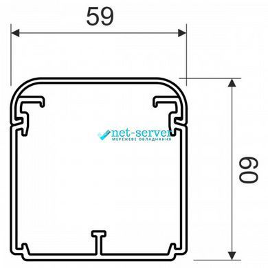 Photo of Cable channel 60x60x2000, white, Kopos EKE 60X60_HD &ndash; buy online with delivery across Ukraine at Net-server