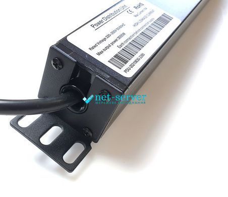 Photo of Surge protector 19&rdquo; for 9 sockets C13 cord 1.8m aluminum WT-2271A-Black &ndash; buy online with delivery across Ukraine at Net-server