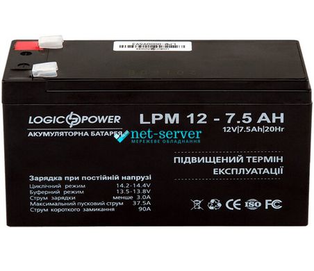 Акумулятор AGM LPM 12 – 7,5 AH