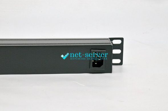 Photo of Network filter 19" with 9 sockets, C14 connector, without cord, Kingda KD-GER(16)N1009WKPB19A-C14 &ndash; buy online with delivery across Ukraine at Net-server