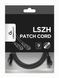 Network Patch Cord S/STP Cat 6а Cablexpert PP6A-LSZHCU-BK-1M, 1 m, Black, RJ45-RJ45, Molded, 50u Gold-Plated Contacts