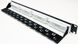 Network patch panel 19", 24 ports, 1U, cat.6A, UTP, Electronical LW-PP74