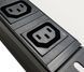 Surge protector 19&rdquo; for 9 sockets C13 cord 1.8m aluminum WT-2271A-Black