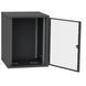 Server cabinet IP 19" 22U 600x450 collapsible, tempered glass, black