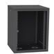 Server cabinet IP 19" 22U 600x450 collapsible, tempered glass, black