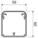Cable channel 60x60x2000, white, Kopos EKE 60X60_HD