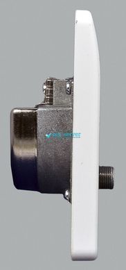Photo of Antenna socket, TV/FM/SAT, 86x86 mm, Logic Plus, white, MK K3553 WHI &ndash; buy online with delivery across Ukraine at Net-server