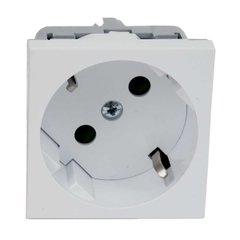 Modular socket 250V, with grounding, without curtains 45x45x40 white Kopos QS 45X45_HB