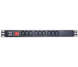 Photo of Surge filter 19&rdquo; for 9 sockets with switch, C13, cord 1.8 m aluminum WT-2271A-WO-Black &ndash; buy online with delivery across Ukraine at Net-server