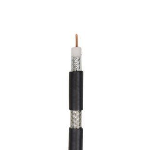 Фото Коаксиальный кабель с питанием RG660 1.02 CCS+ 2x0,50 мм2 Econom 75 Ом Чорный 305 м Dialan &ndash; купить с доставкой по Украине в интернет-магазине Net-server