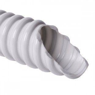 Photo of Corrugated reinforced pipe with spiral, inner &Oslash;25 mm, PVC, self-extinguishing, 320 N/5 cm, 30 m SF25_K30 &ndash; buy online with delivery across Ukraine at Net-server