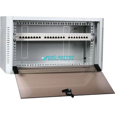 Настінна серверна шафа 19" 5U 310x557x360мм (В*Ш*Г) зібраний, сіра, Triton RKA-19-AS4-CAX-C1