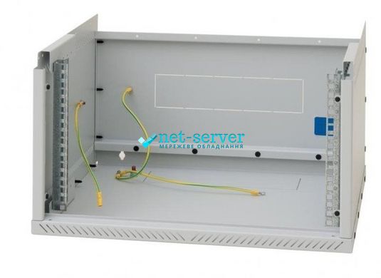 Настінна серверна шафа 19" односекційна 12U, 635x600x400мм (В*Ш*Г) розбірний, сіра, Triton RXA-12-AS4-CAX-A1