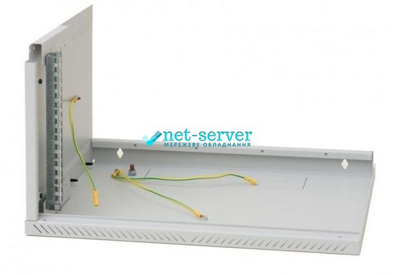 Настенный серверный шкаф 19" односекционный 12U, 635x600x400мм (В*Ш*Г) разборной, серый, Triton RXA-12 AS4-CAX-A1