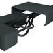 Corner TV extension 4x (2K+Z and 2K) 16 A sockets with 2 m cable, black, Legrand 694515