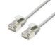 Фото Патч-корд 1.5м, U/FTP, cat.6А, RJ45, медь, серый, L&W ELECTRONICAL LW-PC0052-C6A-150-8L &ndash; купить с доставкой по Украине в интернет-магазине Net-server