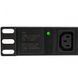 Network filter 19" with 8 sockets, C13 connector, without cord, Kingda KD-IEC1008WKPB19A-C14