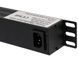 Network filter 19" with 8 sockets, C13 connector, without cord, Kingda KD-IEC1008WKPB19A-C14