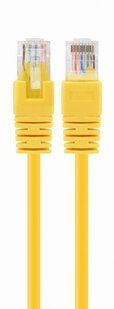 Фото Патч-корд мережевий UTP Cat 5e Cablexpert PP12-1M/Y, 1 м, жовтий, RJ45-RJ45, литий, 50u &ndash; купити з доставкою по Україні в інтернет-магазині Net-server