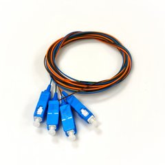 Набір кольорових пігтейлов SC/UPC, SM, 1.5м, 4 волокна PG-1.5SC(SM)(FW)E-K4